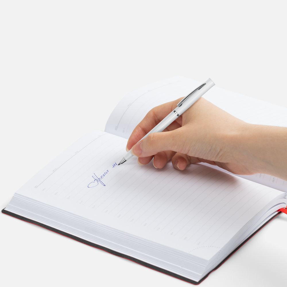 Ручка шариковая Euro Chrome, белая