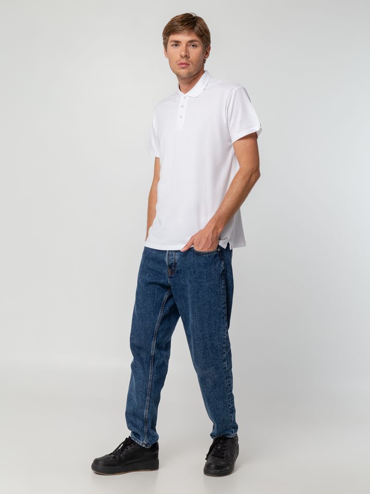 Рубашка поло мужская Spring 210, зеленое яблоко