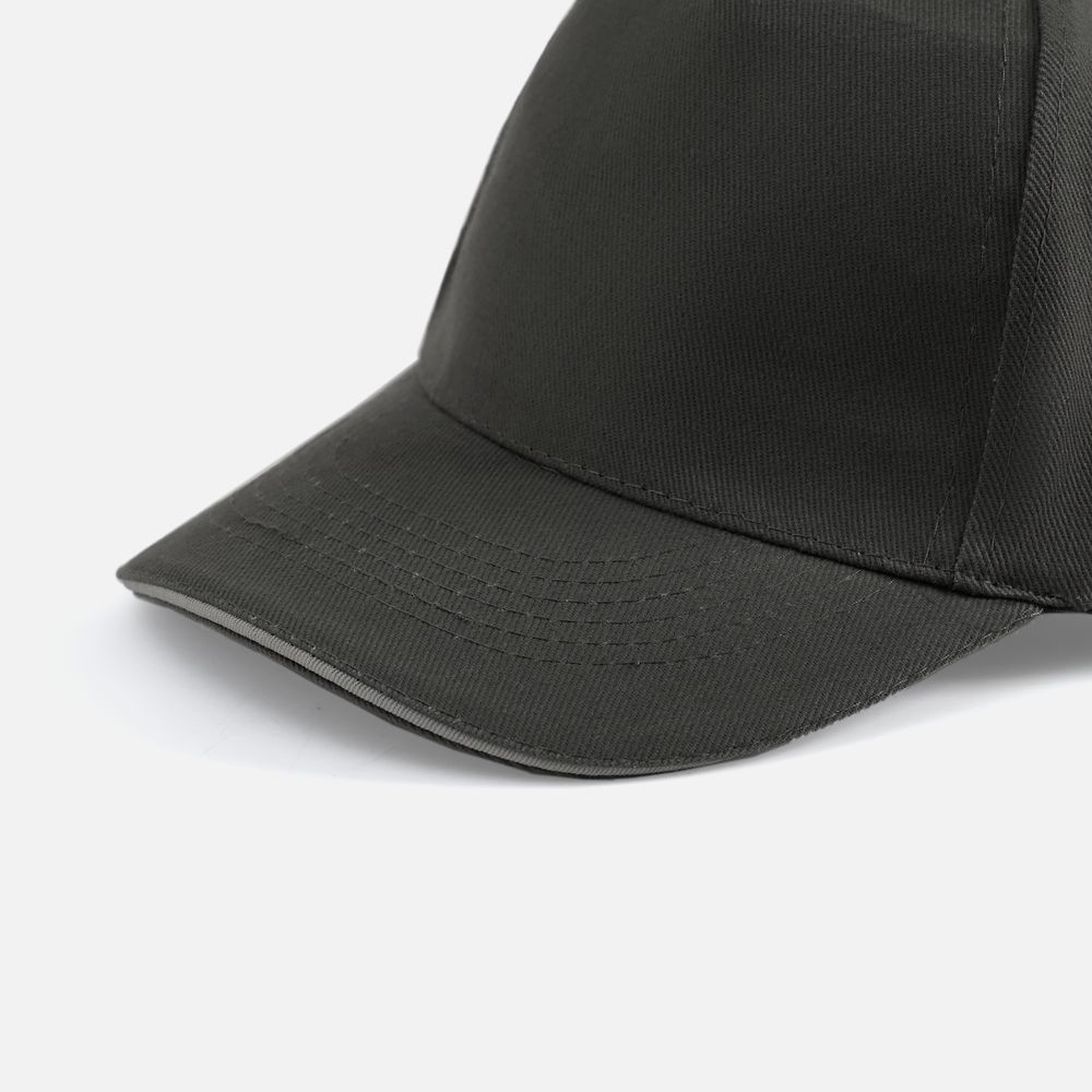 Бейсболка Long Beach, темно-серая со светло-серым