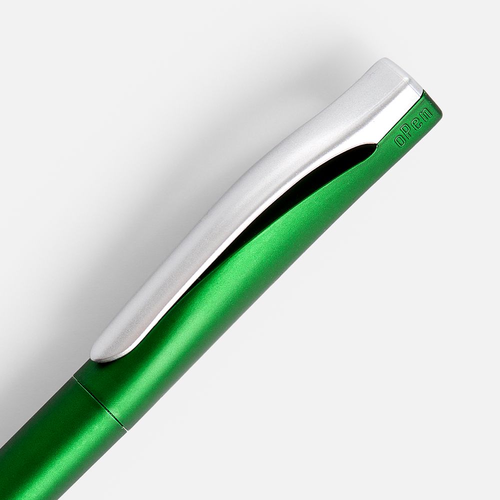 Ручка шариковая Pin Silver, зеленый металлик