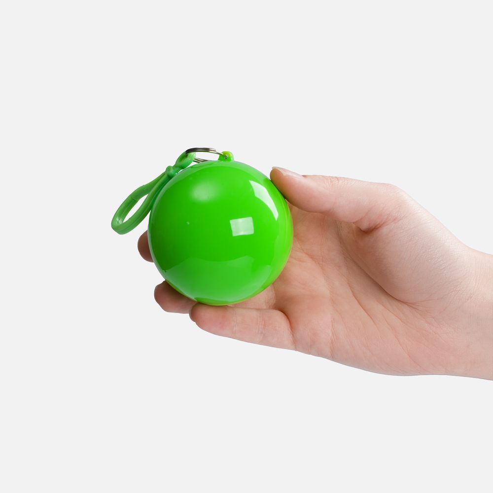 Дождевик в круглом футляре Nimbus, зеленое яблоко