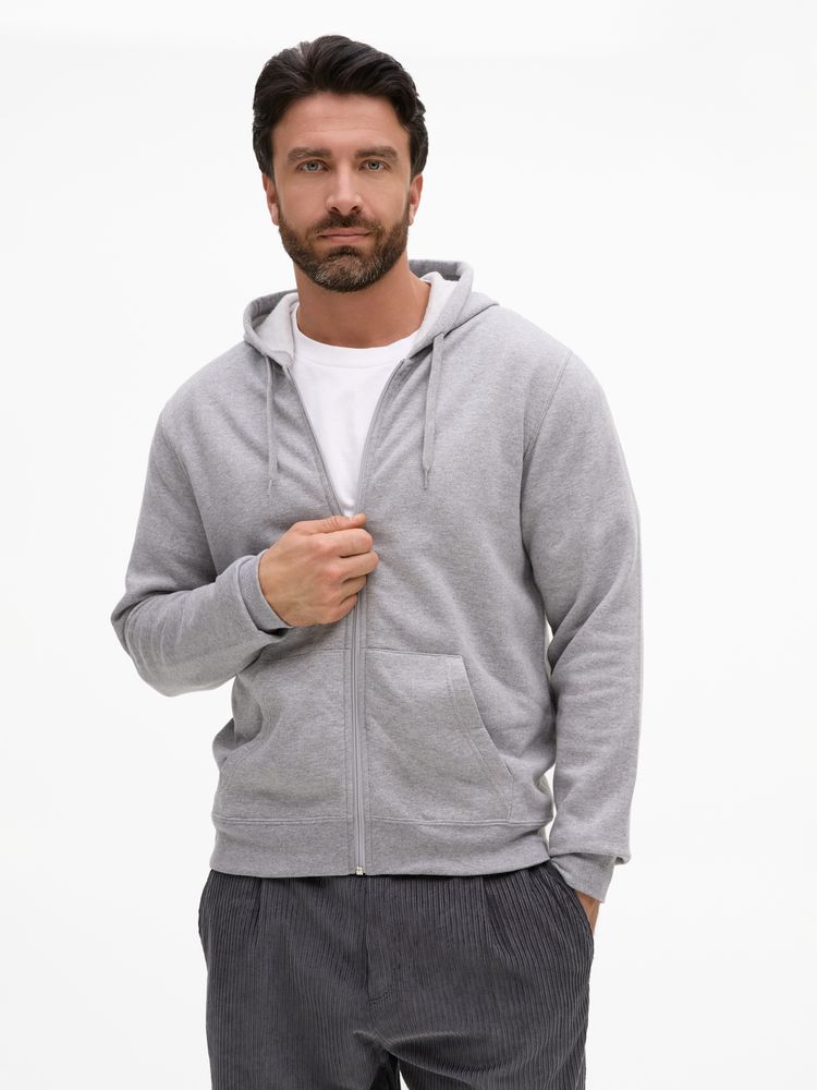 Толстовка унисекс Stone, серый меланж