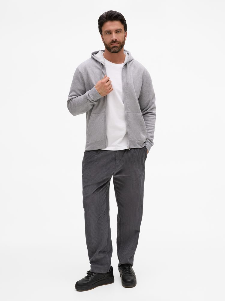 Толстовка унисекс Stone, серый меланж