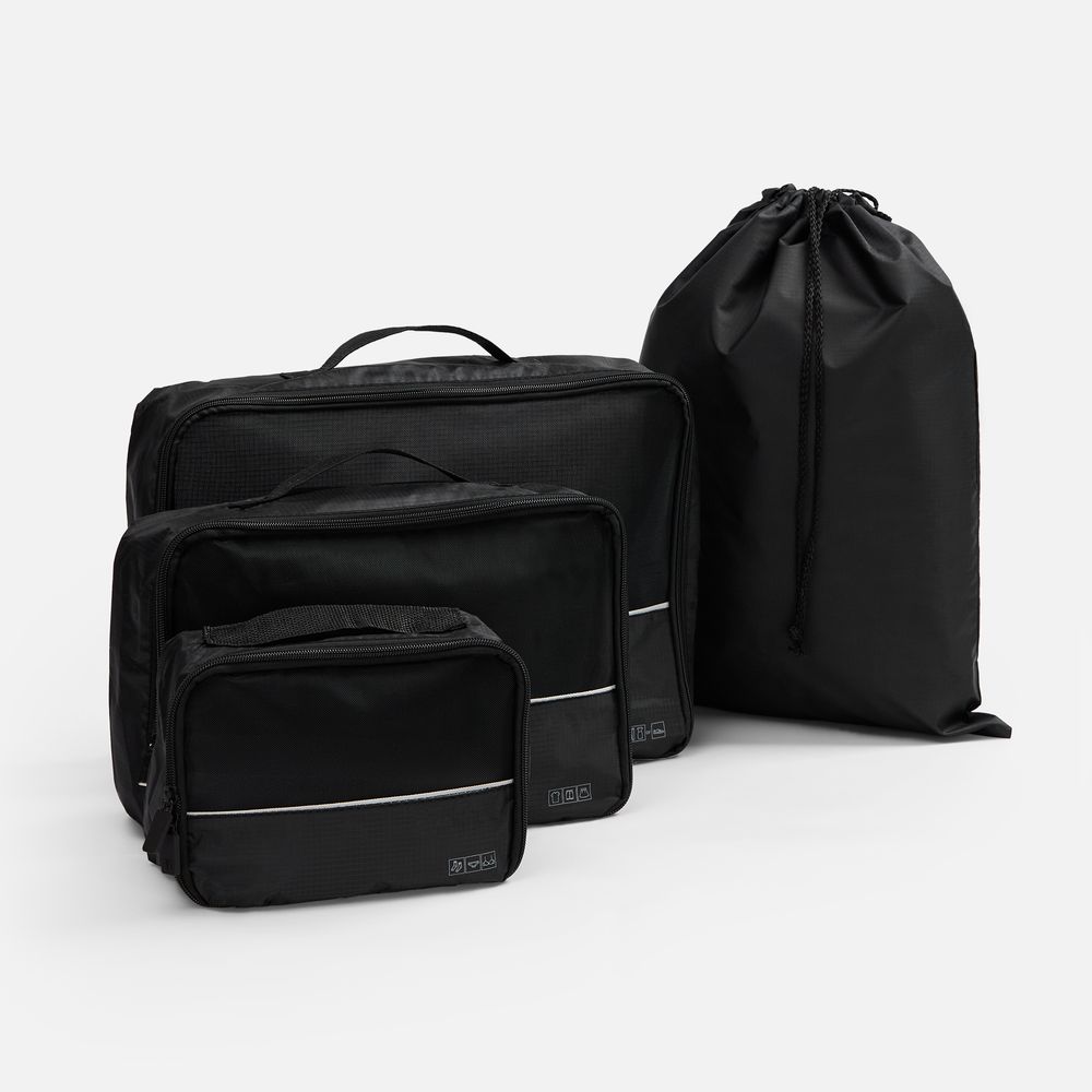 Дорожный набор сумок noJumble 4 в 1, черный