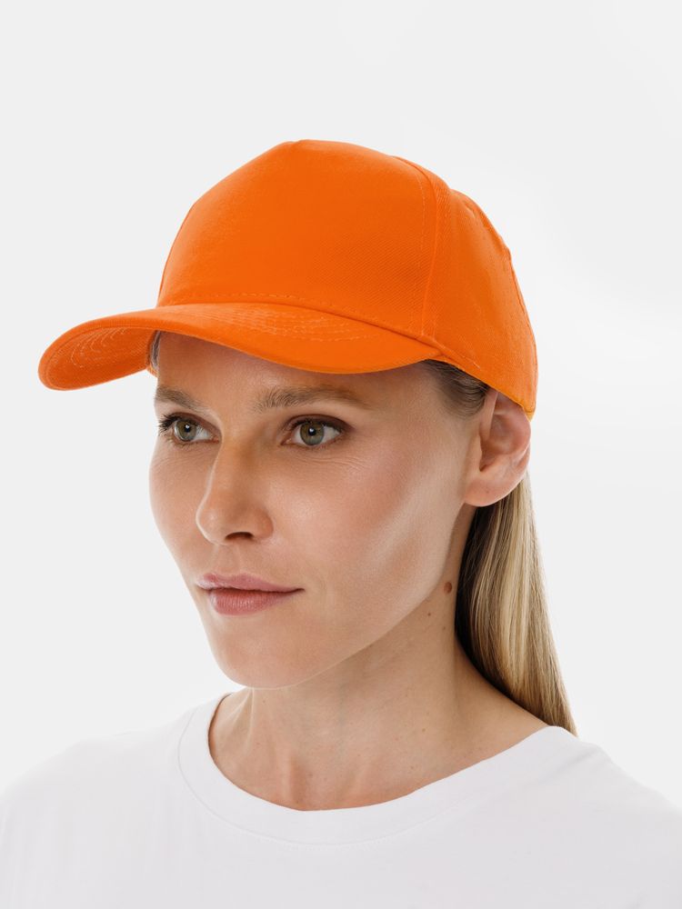 Бейсболка Long Beach, оранжевая