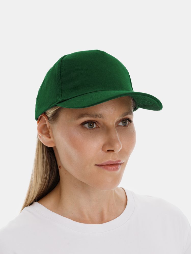 Бейсболка Long Beach, темно-зеленая