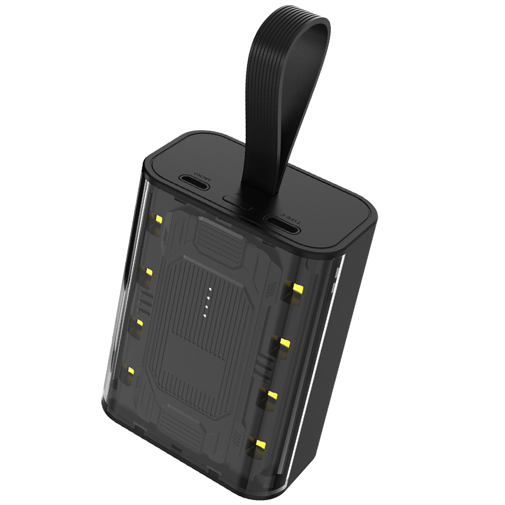 Внешний аккумулятор Courage, 5000 Mah, черный