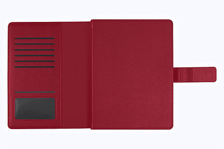 Ежедневник в суперобложке Alfa Mocco Business Edition B5, полутвердый, бордовый с золотом