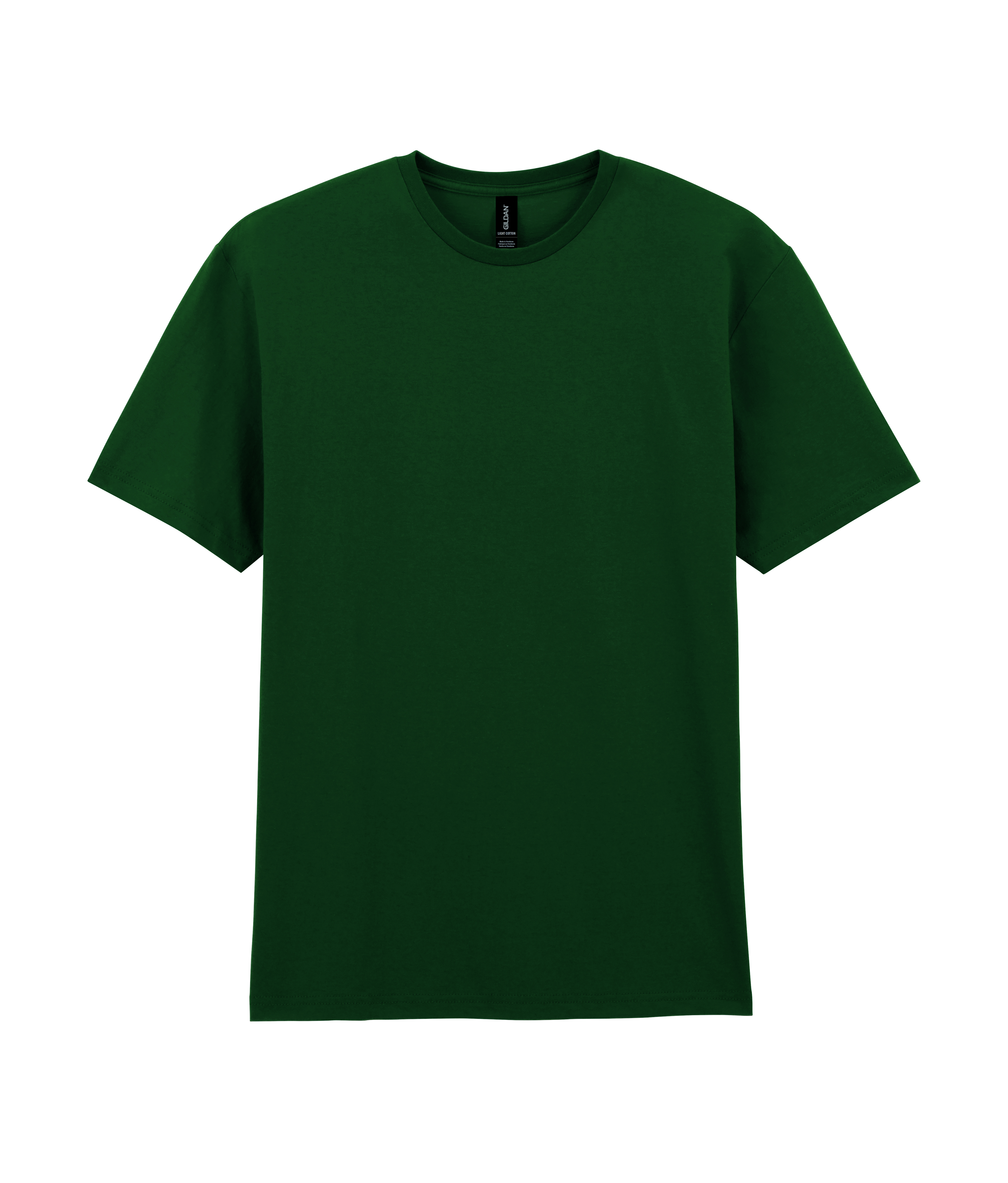 Футболка LIGHT COTTON, ТЕМНО-ЗЕЛЕНЫЙ 2XL