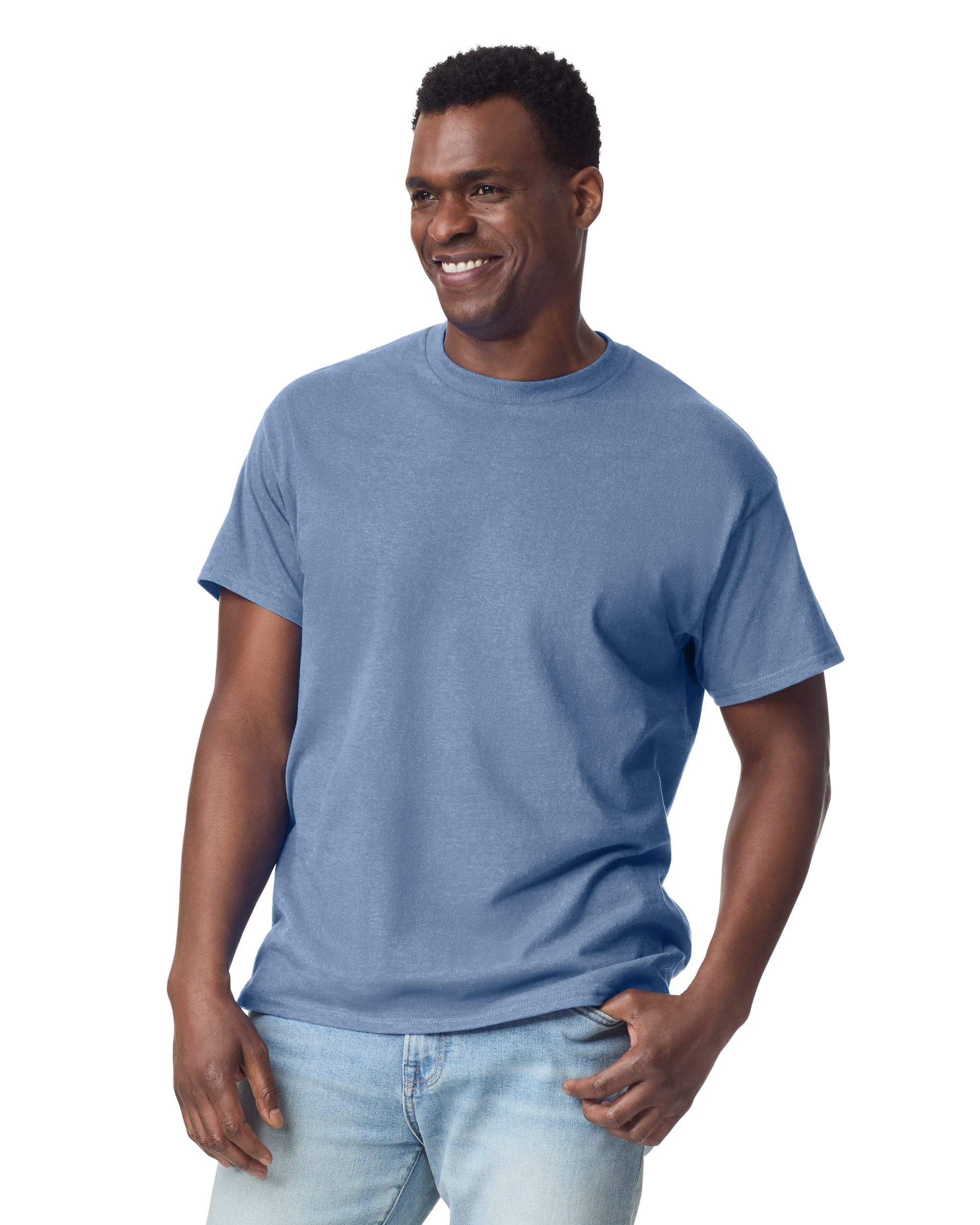 Футболка ULTRA COTTON, СЕРО-ГОЛУБОЙ XL