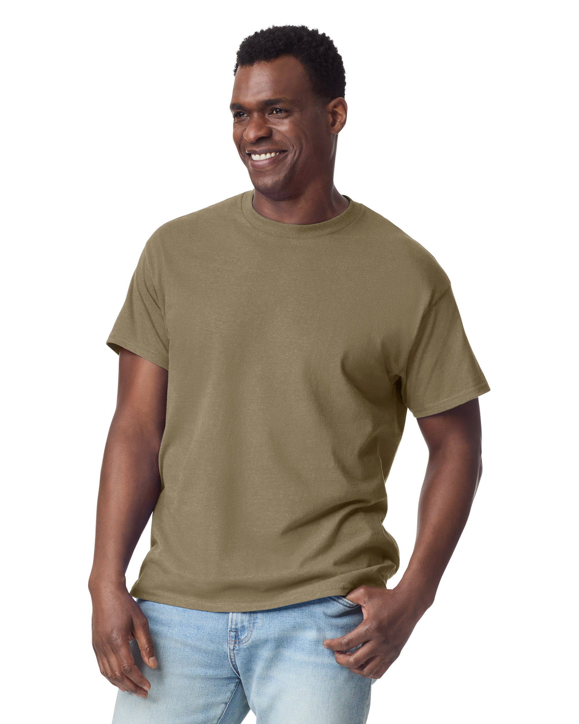 Футболка ULTRA COTTON, СЕРО-БЕЖЕВЫЙ L