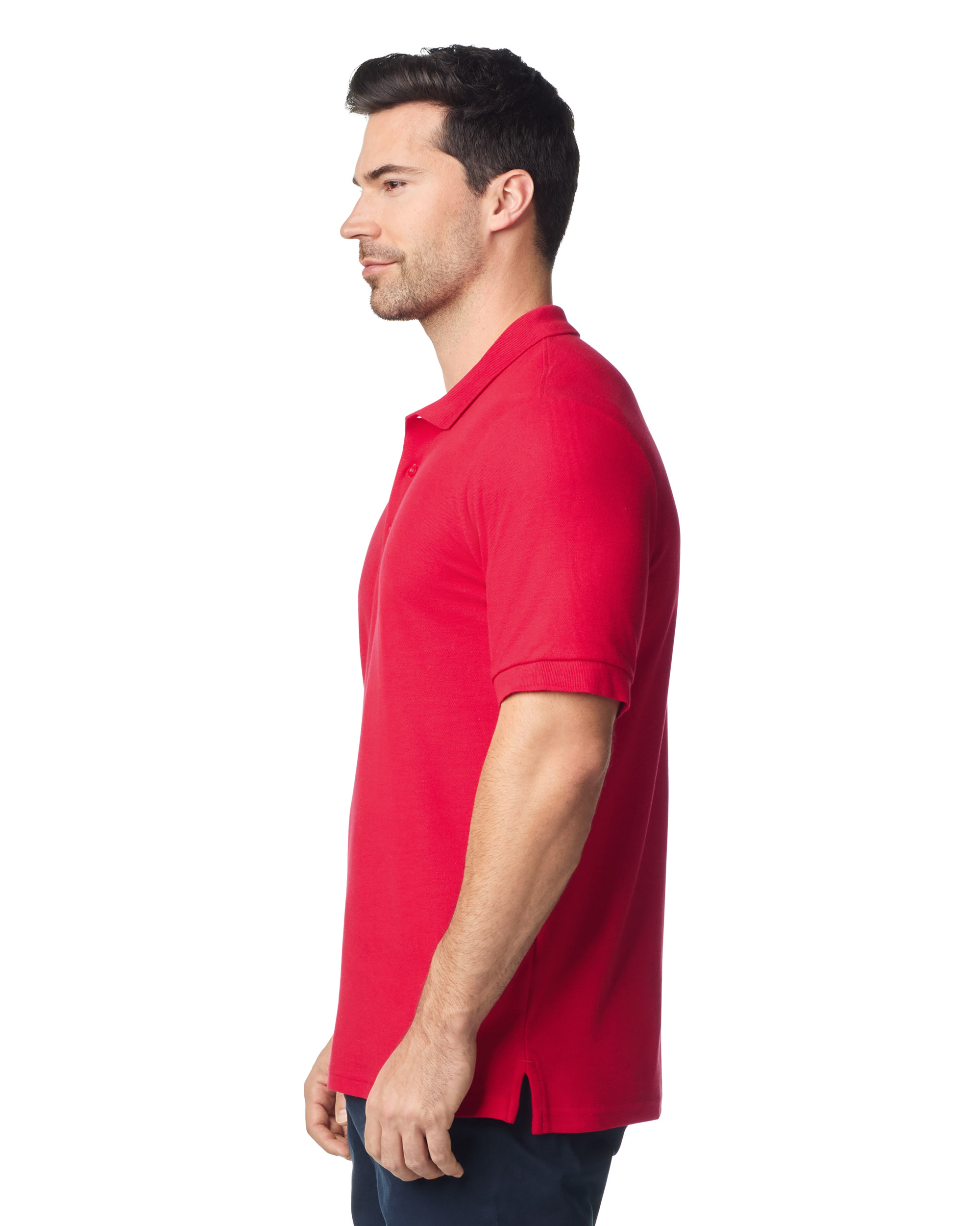Футболка поло PREMIUM COTTON ADULT DOUBLE PIQUE, КРАСНЫЙ S