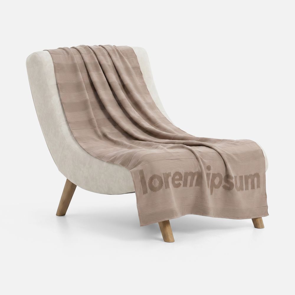 Плед на заказ Pleat, L, полушерсть