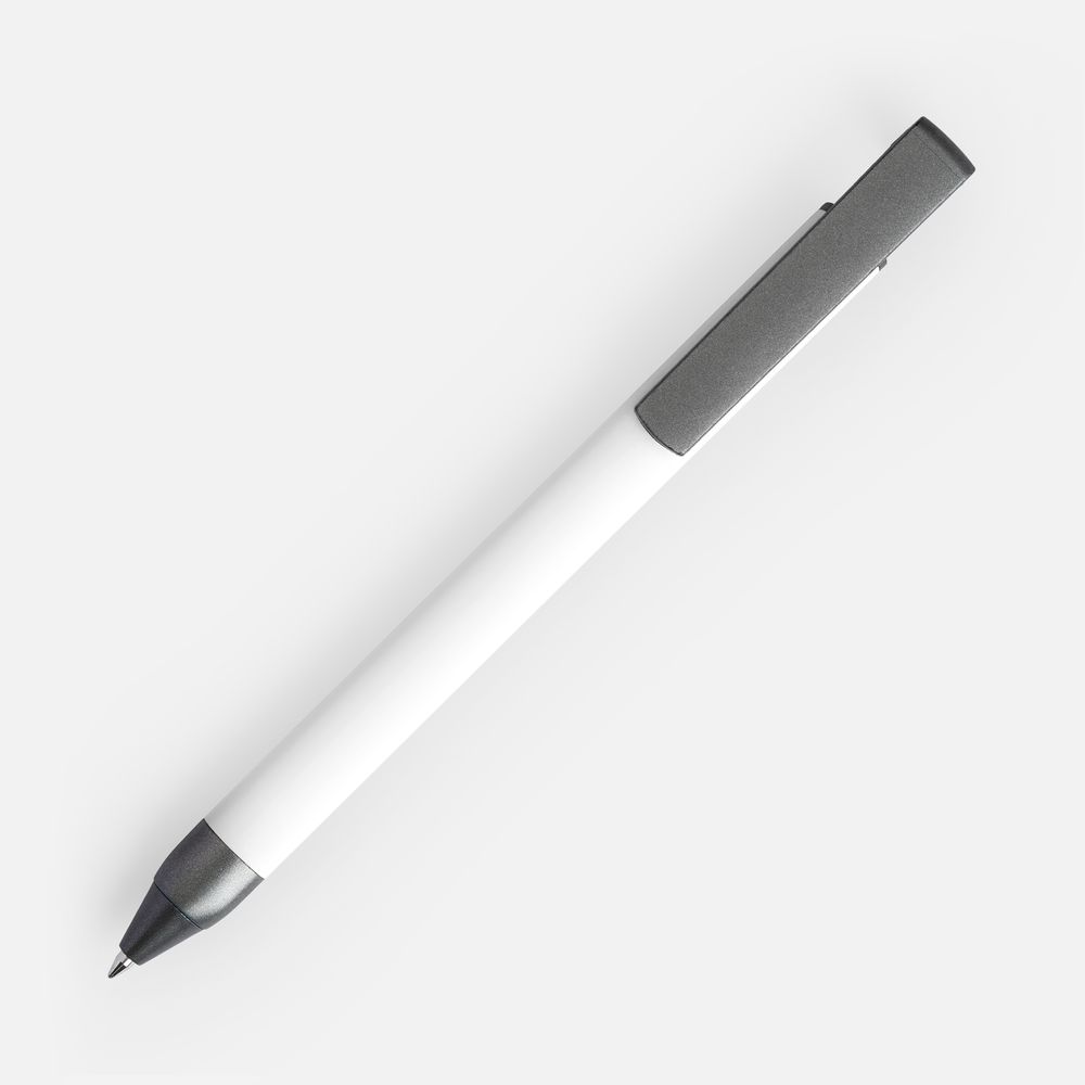 Ручка шариковая Standic Soft Touch с подставкой для телефона, белая