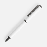 Ручка шариковая Inkish Gunmetal в футляре, белая
