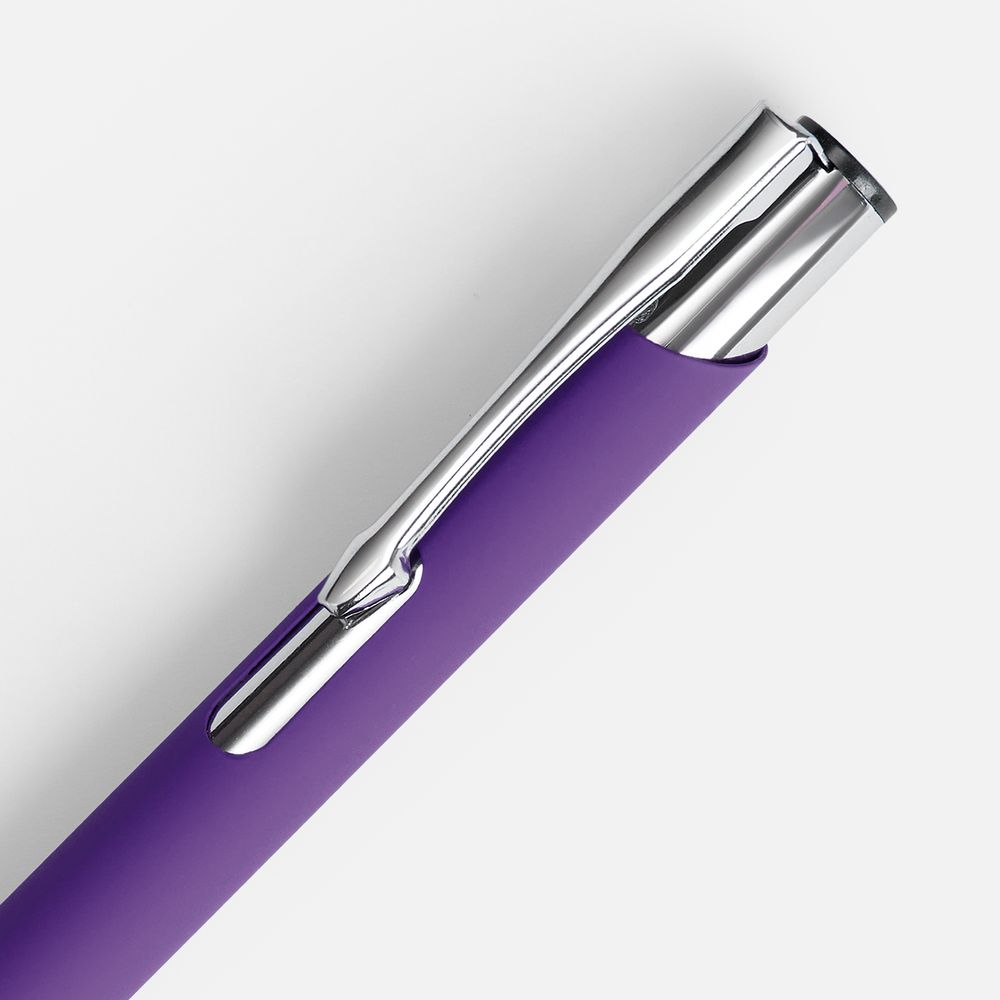 Ручка шариковая Keskus Soft Touch, фиолетовая