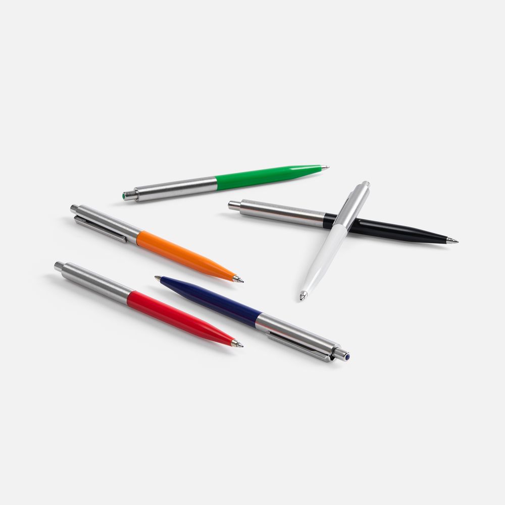 Ручка шариковая Senator Point Metal, ver.2, темно-синяя