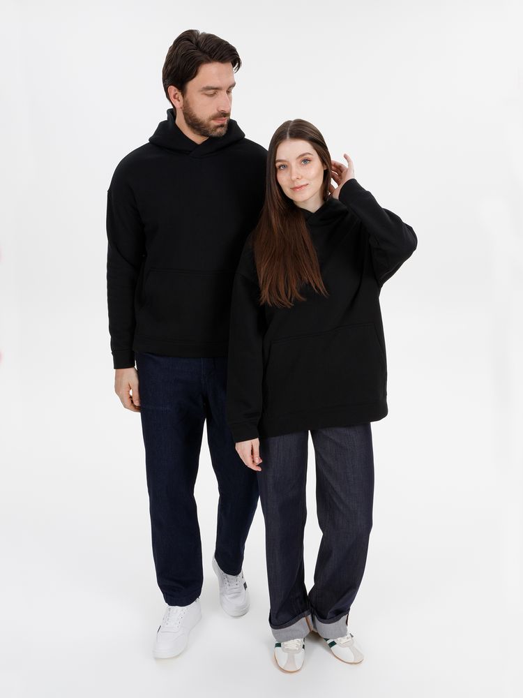 Худи оверсайз унисекс Snuggie, черное