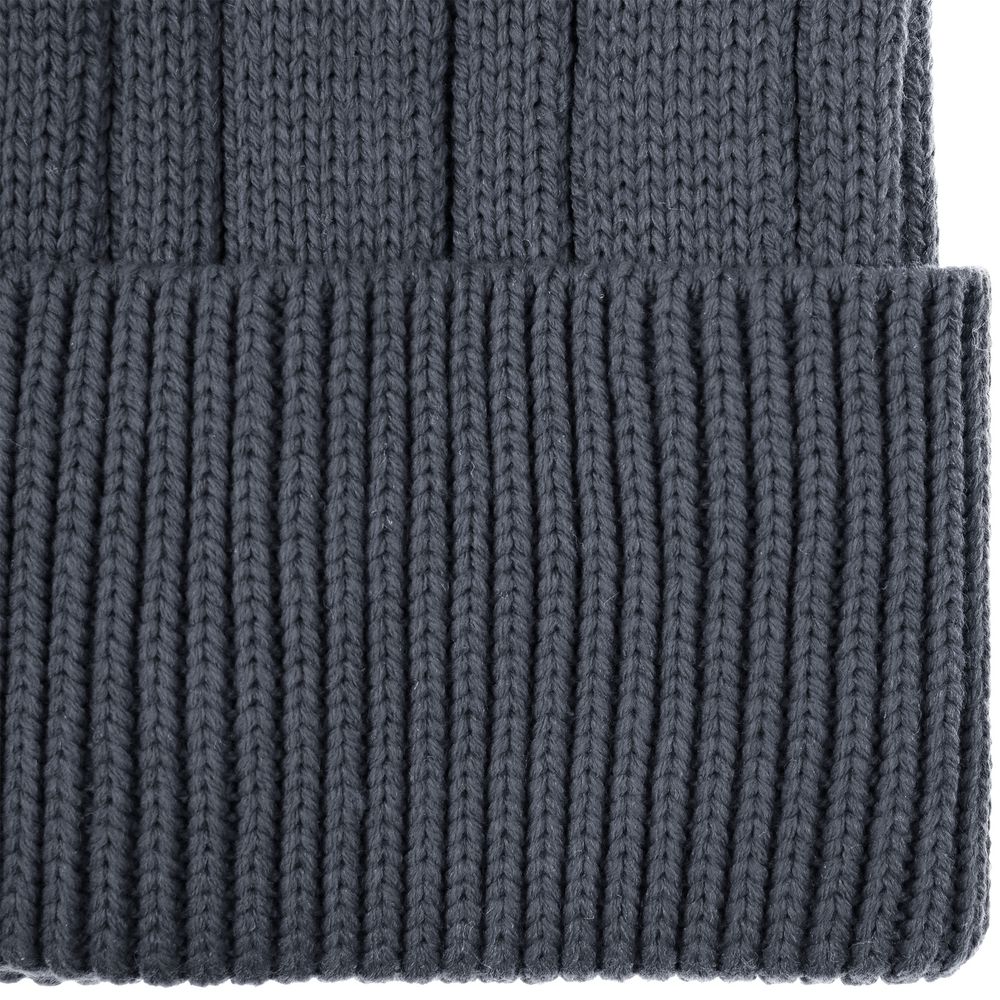 Шапка Knit Beat, серая (графит)
