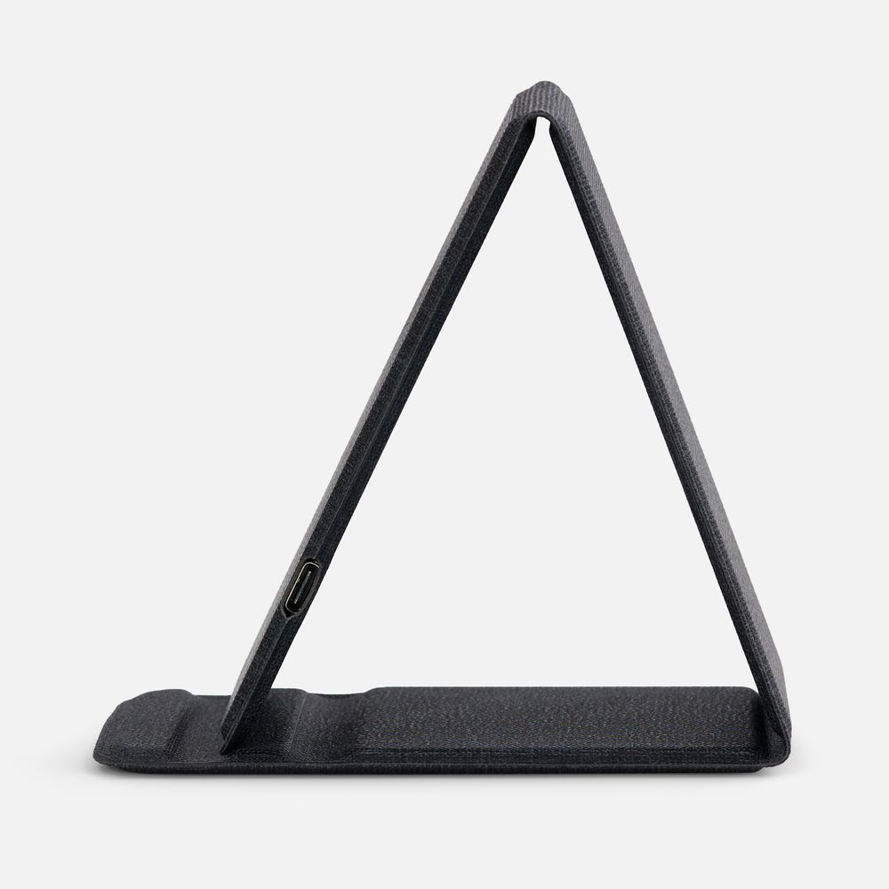 Подставка для смартфона с беспроводной зарядкой Kickstand, серая