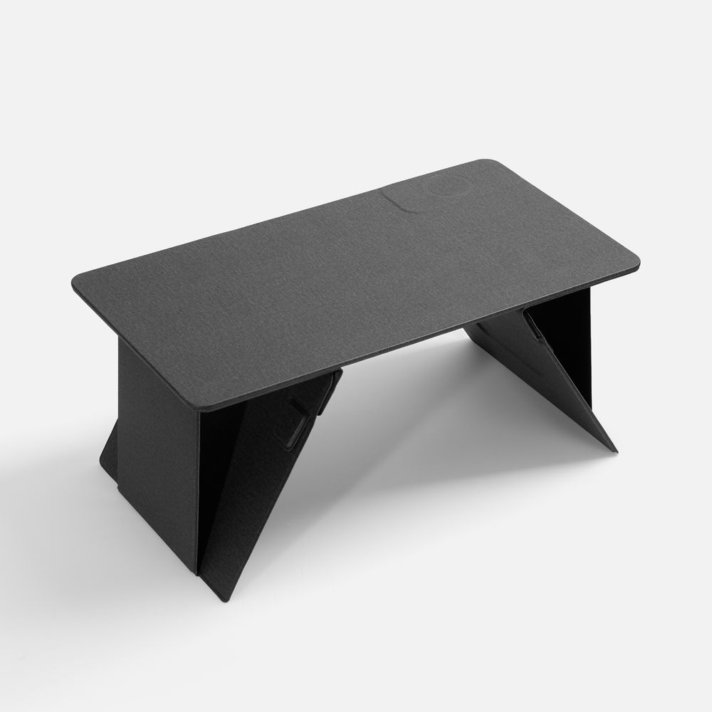 Складной стол для ноутбука с беспроводной зарядкой Kickstand Table, серый