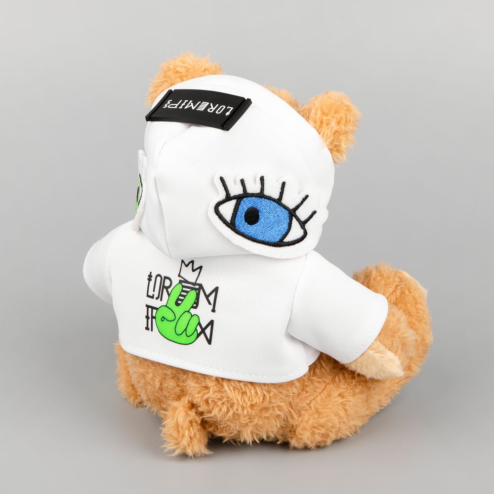 Мягкая игрушка «Мишка Cuddleton» в белом худи