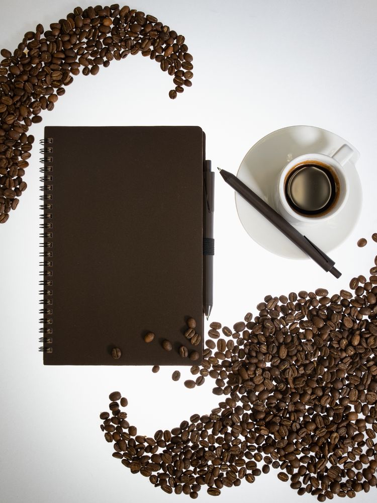 Блокнот на спирали Coffeist, коричневый