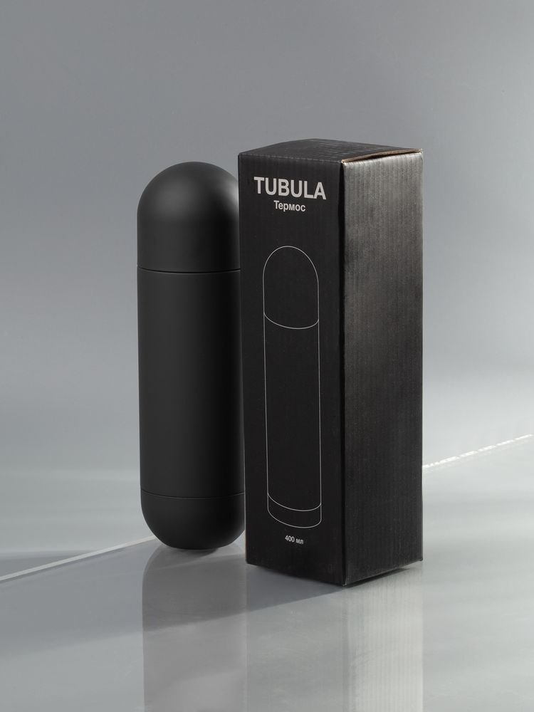 Термос Tubula Soft Touch, черный