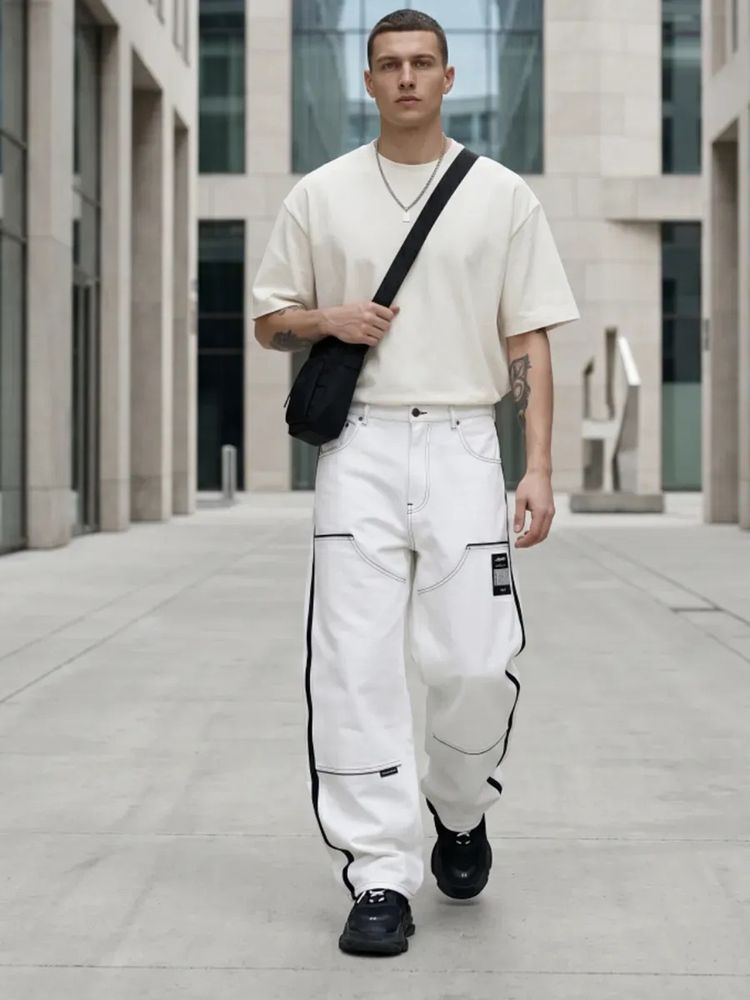 Футболка Oversize Premium 210, молочно-белая