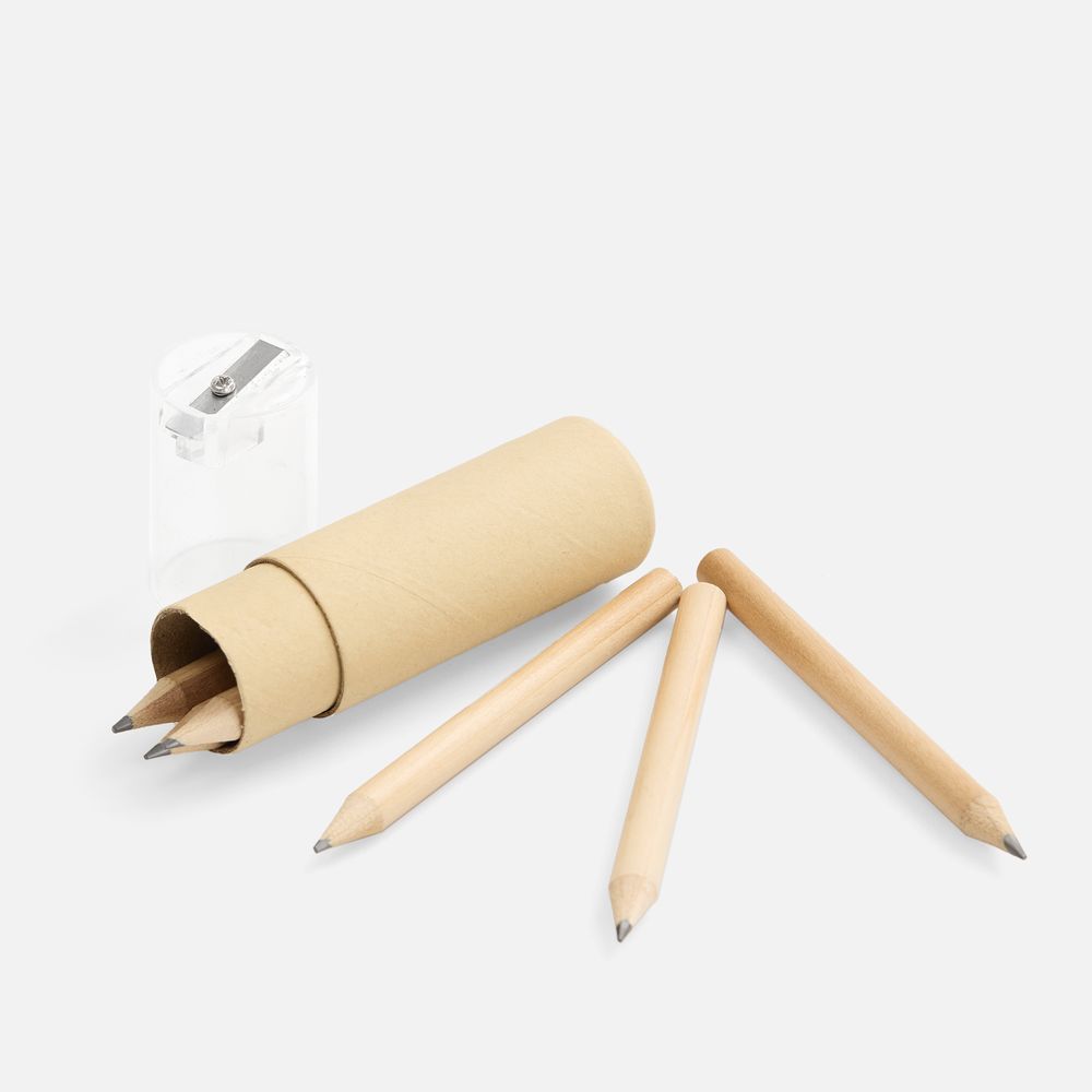 Набор карандашей Pencilvania Office с точилкой, прозрачный