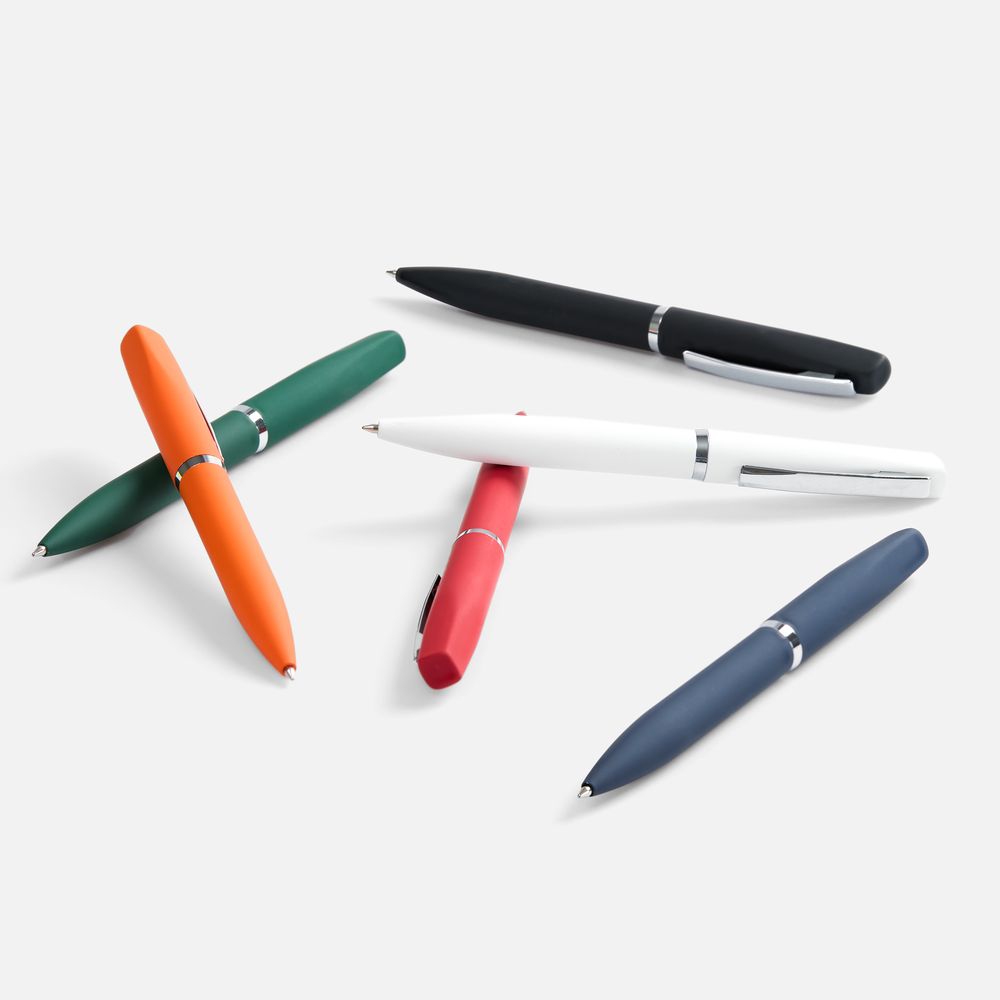 Ручка шариковая Bolt Soft Touch, оранжевая