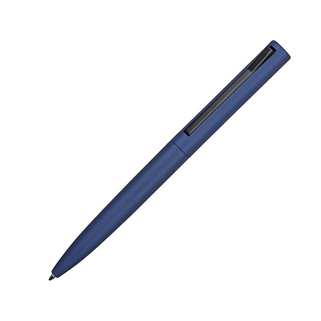 Ручка металлическая шариковая «Bevel», синий/черный