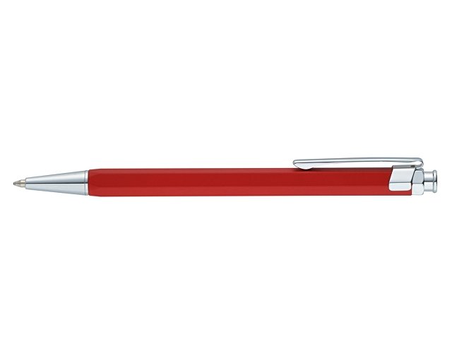 Ручка шариковая Pierre Cardin коллекция «ПРИЗМА (PRIZMA)». Корпус - латунь с лакированным покрытием. Отделка и детали дизайна - сталь и хром. Цвет - красный. Упаковка Е