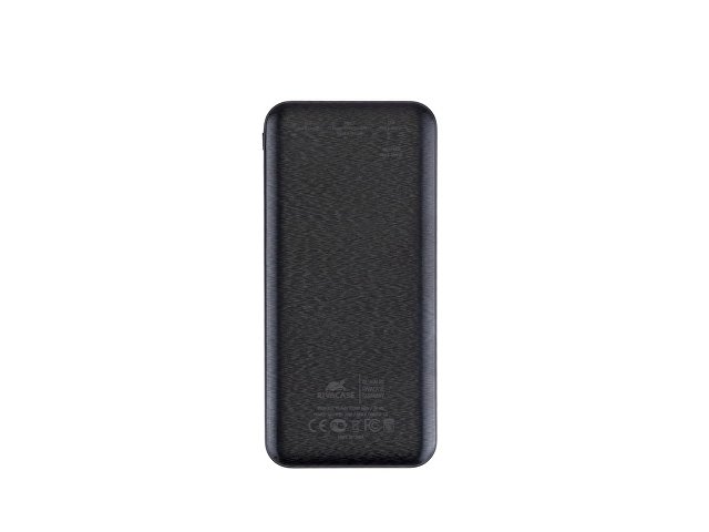 RIVACASE VA2540 (10 000mAh), QC/PD 20W внешний аккумулятор с дисплеем, черный 12/48