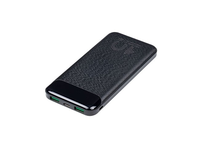 RIVACASE VA2540 (10 000mAh), QC/PD 20W внешний аккумулятор с дисплеем, черный 12/48