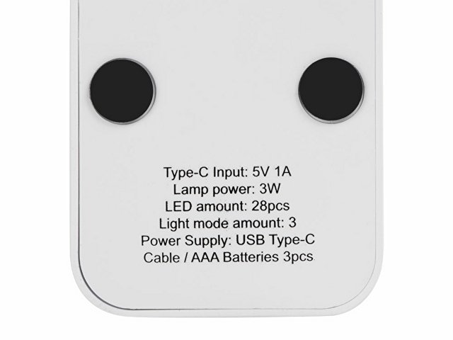 Складная настольная LED лампа "Stack N", 3 Вт, белый