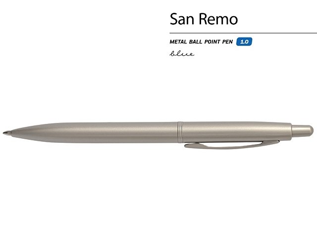 Ручка металлическая шариковая "San Remo", шампань