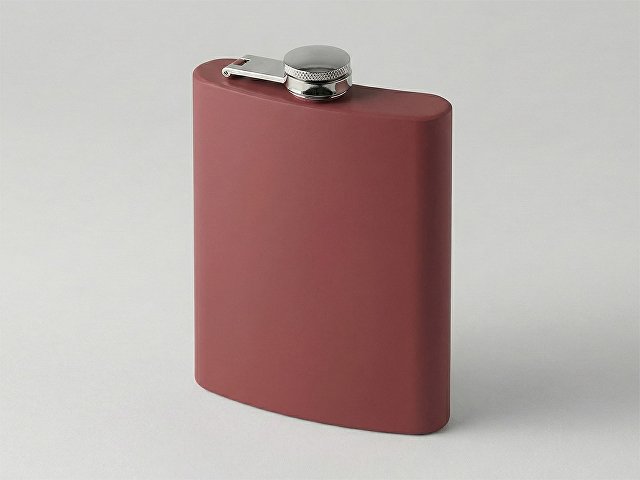 Фляжка 240 мл Remarque soft touch, 304 сталь, бургунди