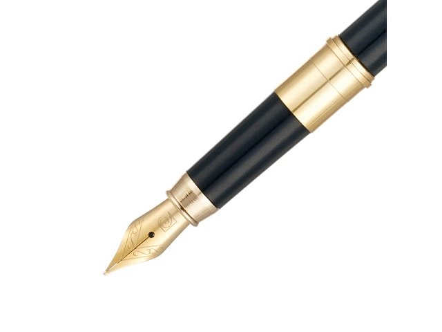 Ручка 2 в 1 шариковая и перьевая Pierre Cardin коллекция «2 в 1 | COMBI PEN». Корпус - латунь. Материал клипа - сталь. Цвет - черный. Упаковка Е