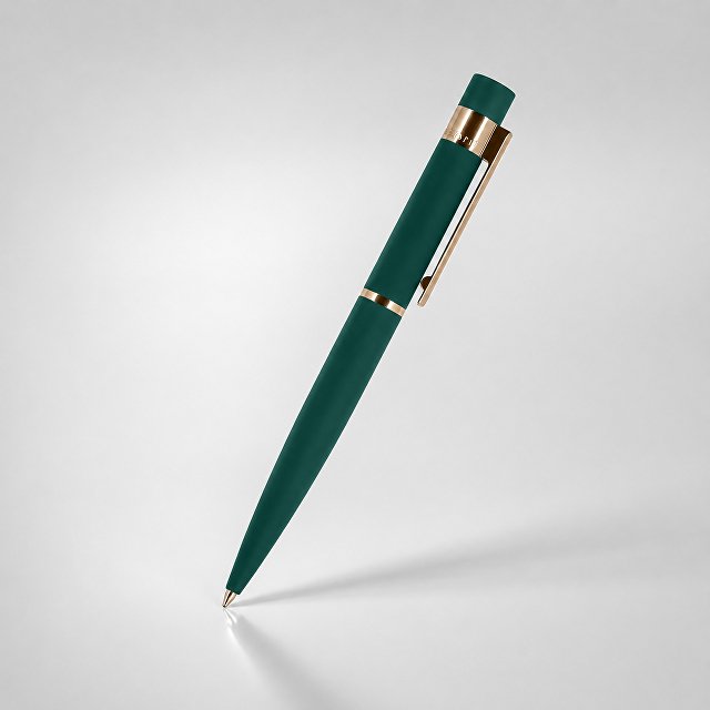 Ручка металлическая шариковая «Verona», софт-тач, 1.0 мм, зеленая