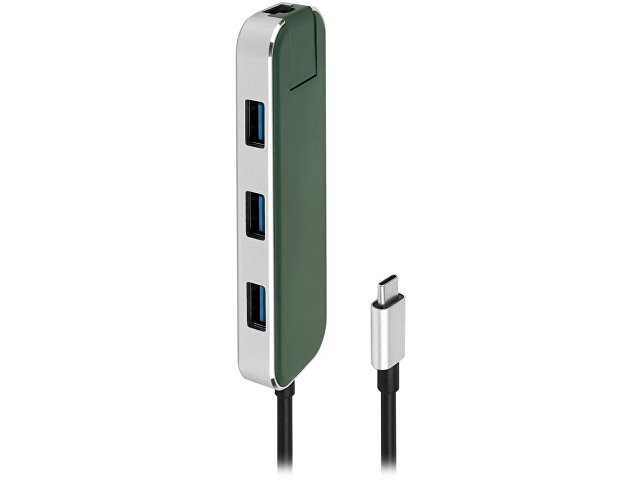 Хаб USB Rombica Type-C Chronos Green (Р)