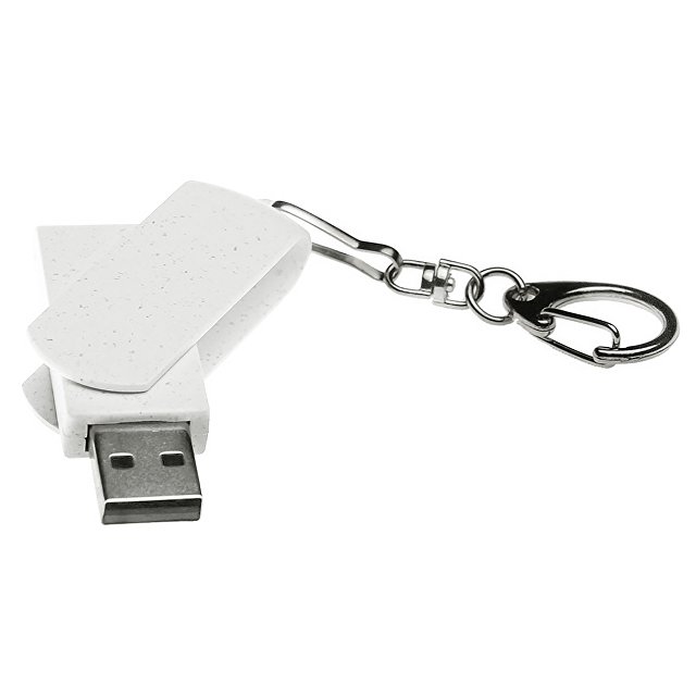 Флешка USB 2.0 Варуна на 64 ГБ, крапчатый белый