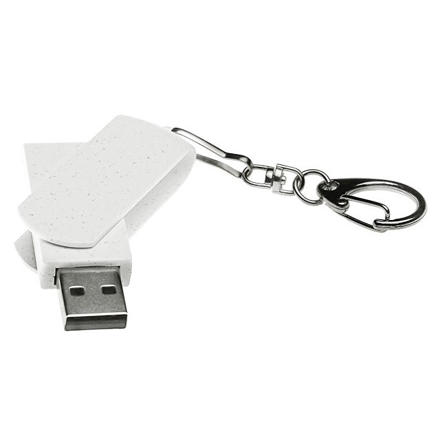 Флешка USB 3.0 Варуна на 64 ГБ, крапчатый белый