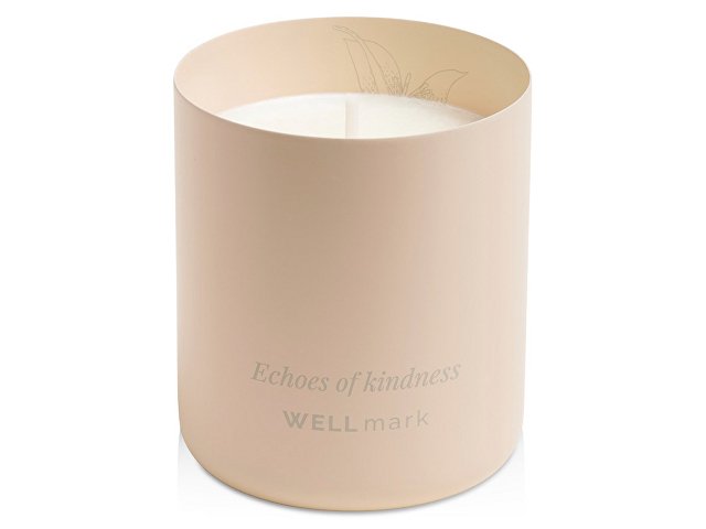 Ароматическая свеча Wellmark "Echoes of Kindness"- Ecru бежевый
