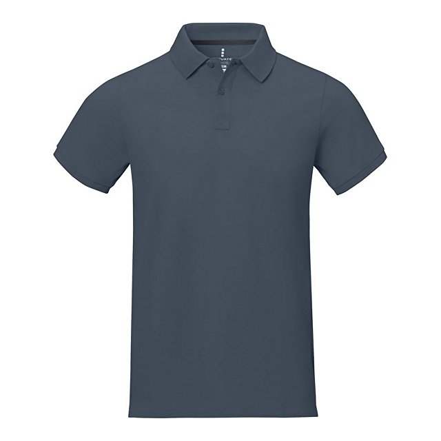 Калгари мужская рубашка-поло с коротким рукавом, серо-синий