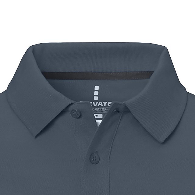 Калгари мужская рубашка-поло с коротким рукавом, серо-синий