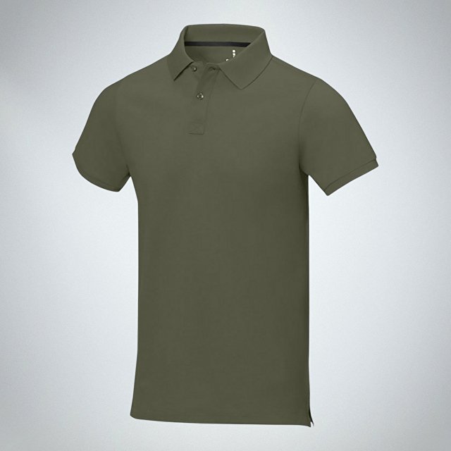 Калгари мужская рубашка-поло с коротким рукавом, зеленый лесной