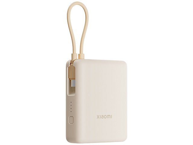 Внешний аккумулятор со встроенным кабелем Xiaomi 33W Power Bank 10000mAh (Integrated Cable) Tan GL