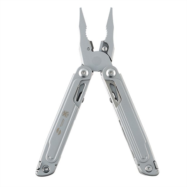 Мультитул Stinger, 113 х 22 мм, 21 функция, сталь, серебристый, в картонной коробке, в комплекте нейлоновый чехол