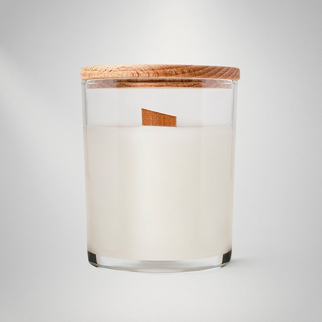 Ароматическая свеча в прозрачном стакане, спелая вишня, 190 мл, прозрачный (без лого LM)